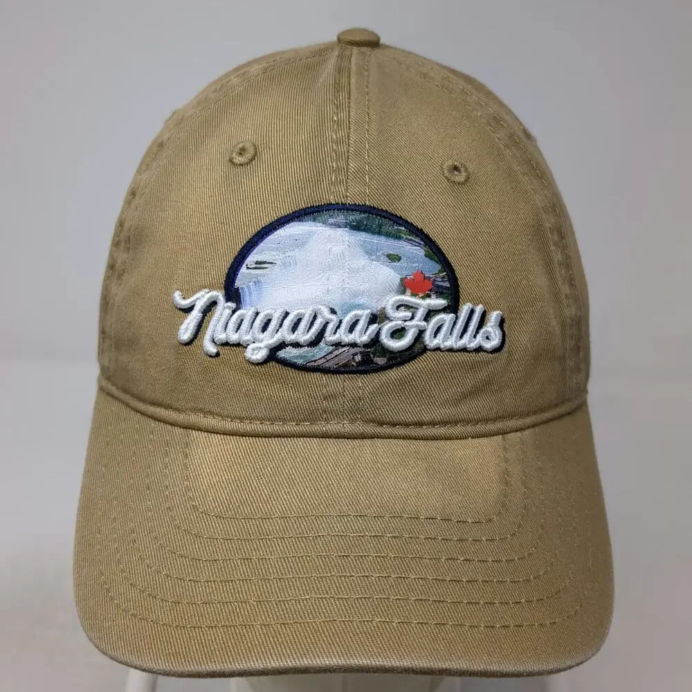 Niagara Parks Baseball Cap Brown One Size Hat Niagara Falls Canada Maple Leaf